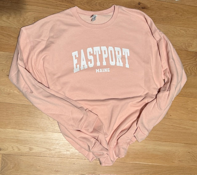Blush Eastport, Maine Crewneck Sweatshirt