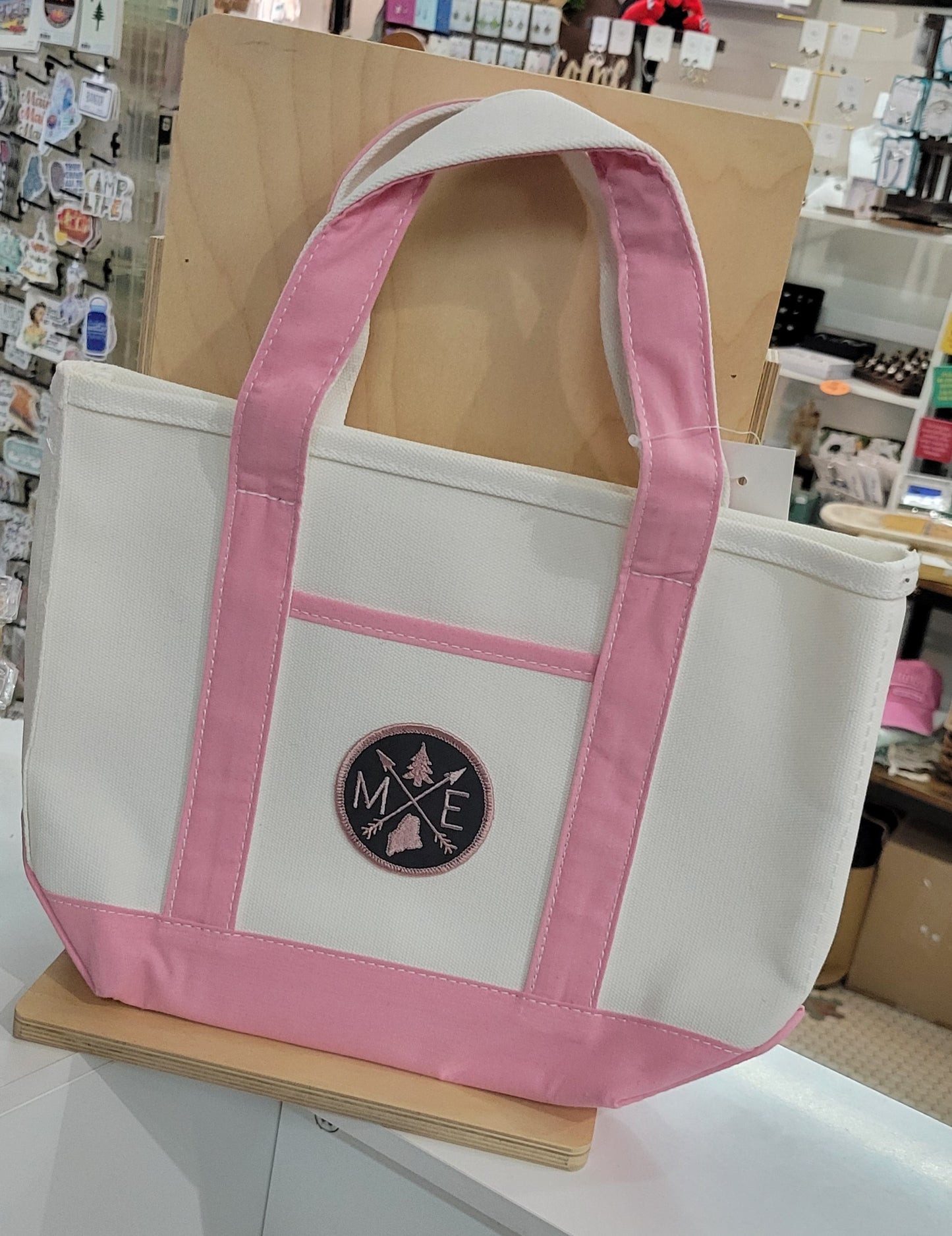 Small Canvas Tote Bag-Maine Patch