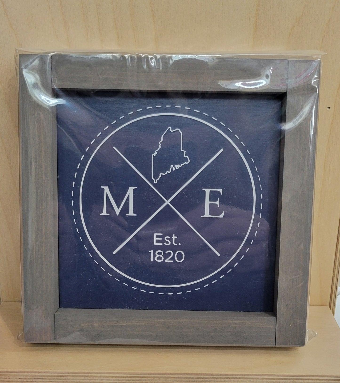7x7 Framed Maine Signs