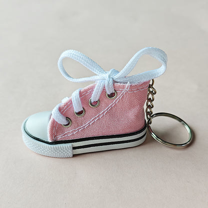 Canvas Rubber Sole Sneakers Novelty Key Chain