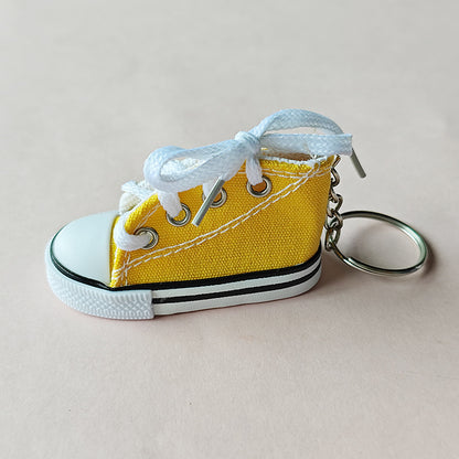Canvas Rubber Sole Sneakers Novelty Key Chain