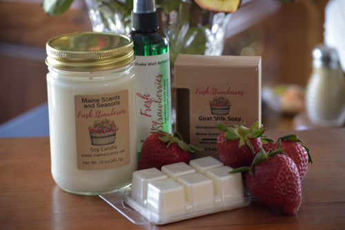 Maine Scents and Seasons Fresh Strawberries Wax Melt