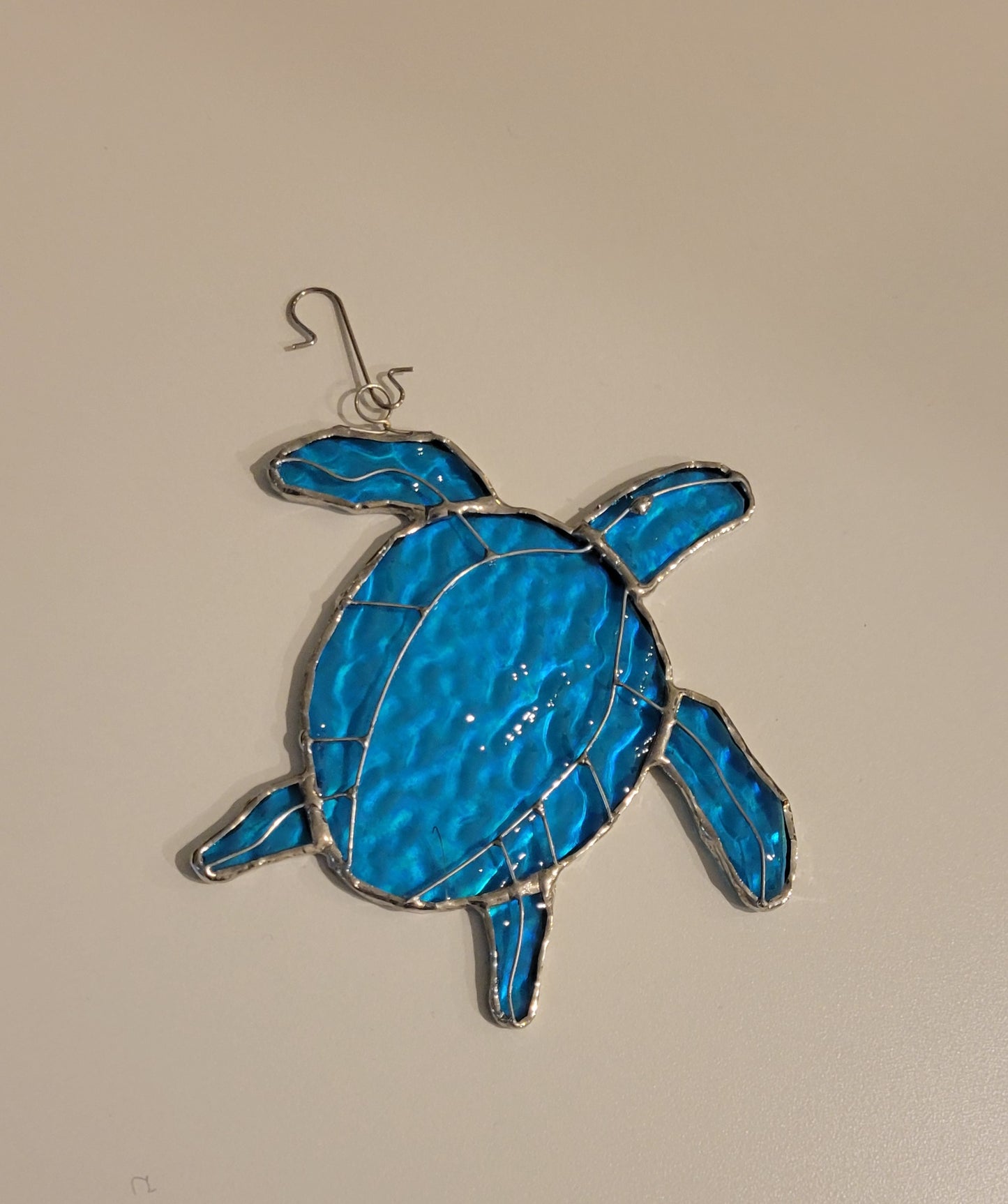 Cliff Stained Glass Turtle