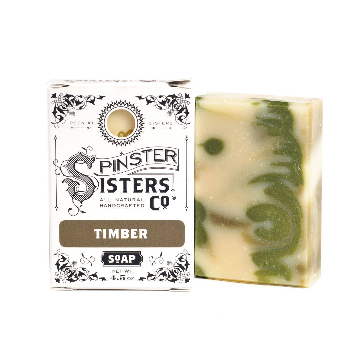 Spinster Sisters Co. Bar Soap 4.5 oz Timber
