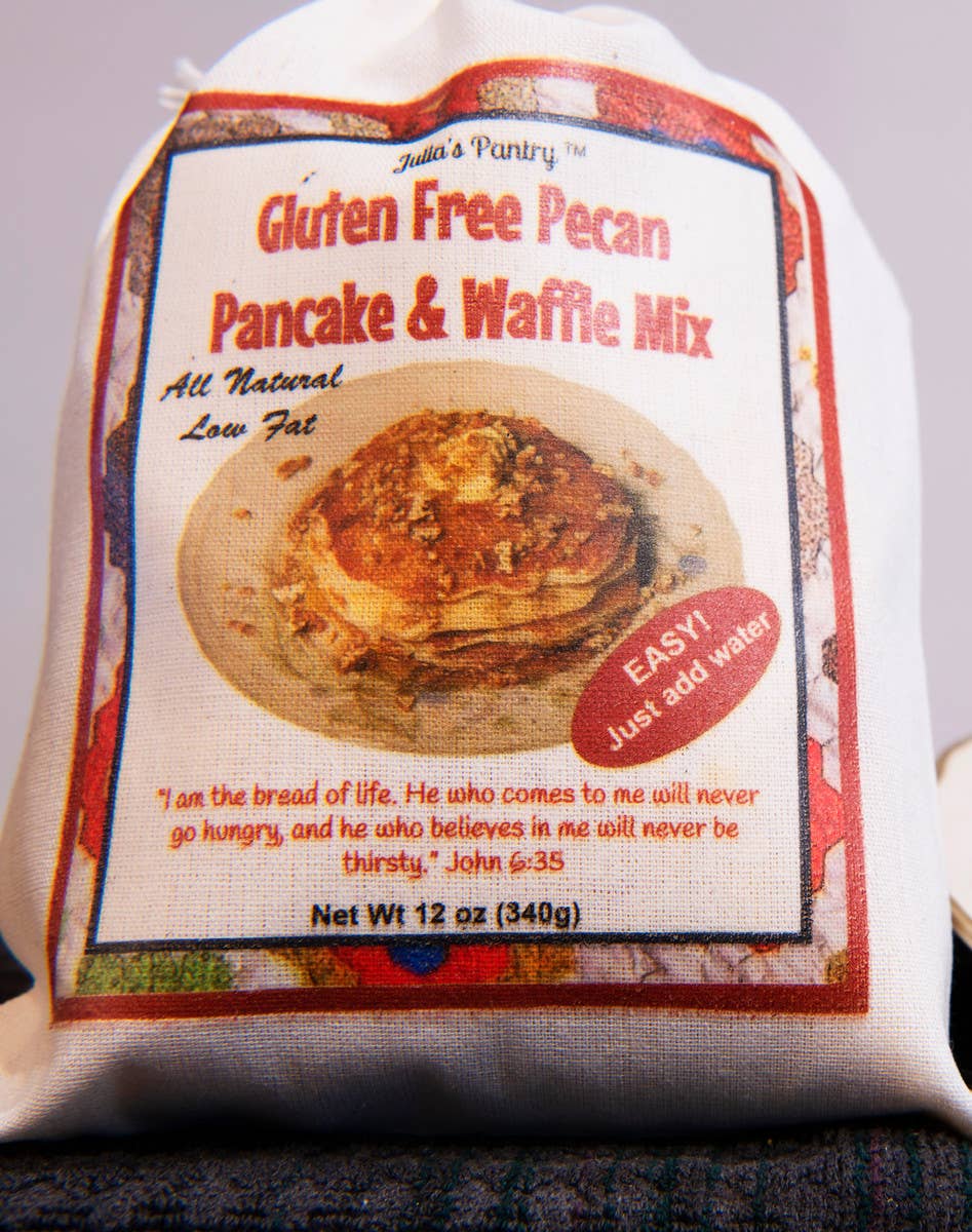 Julia's Southern Foods Gluten Free Southern Pecan Pancakes, 12oz Cloth Bag