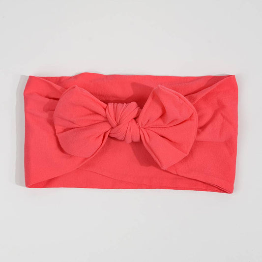 TheDivaSoap Bow Baby Turban Headband, Infant Hat, Baby Shower Gift Red