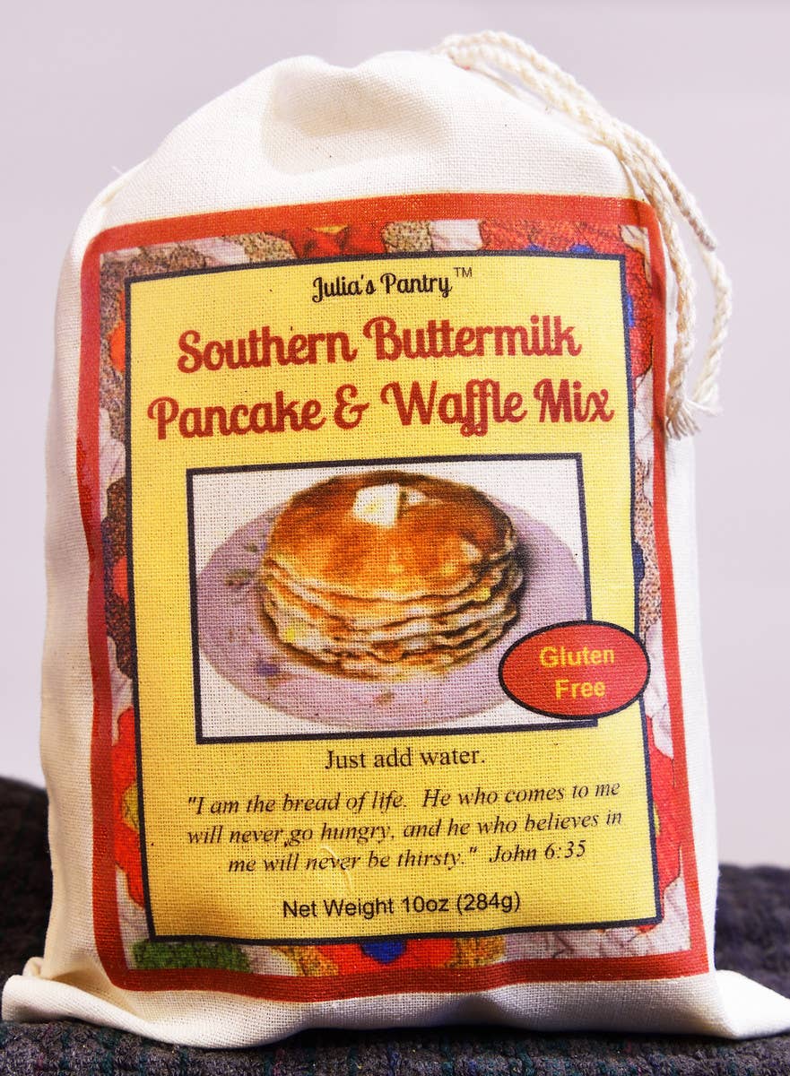 Julia's Southern Foods Gluten Free Buttermilk Pancakes 10oz Cloth Bag