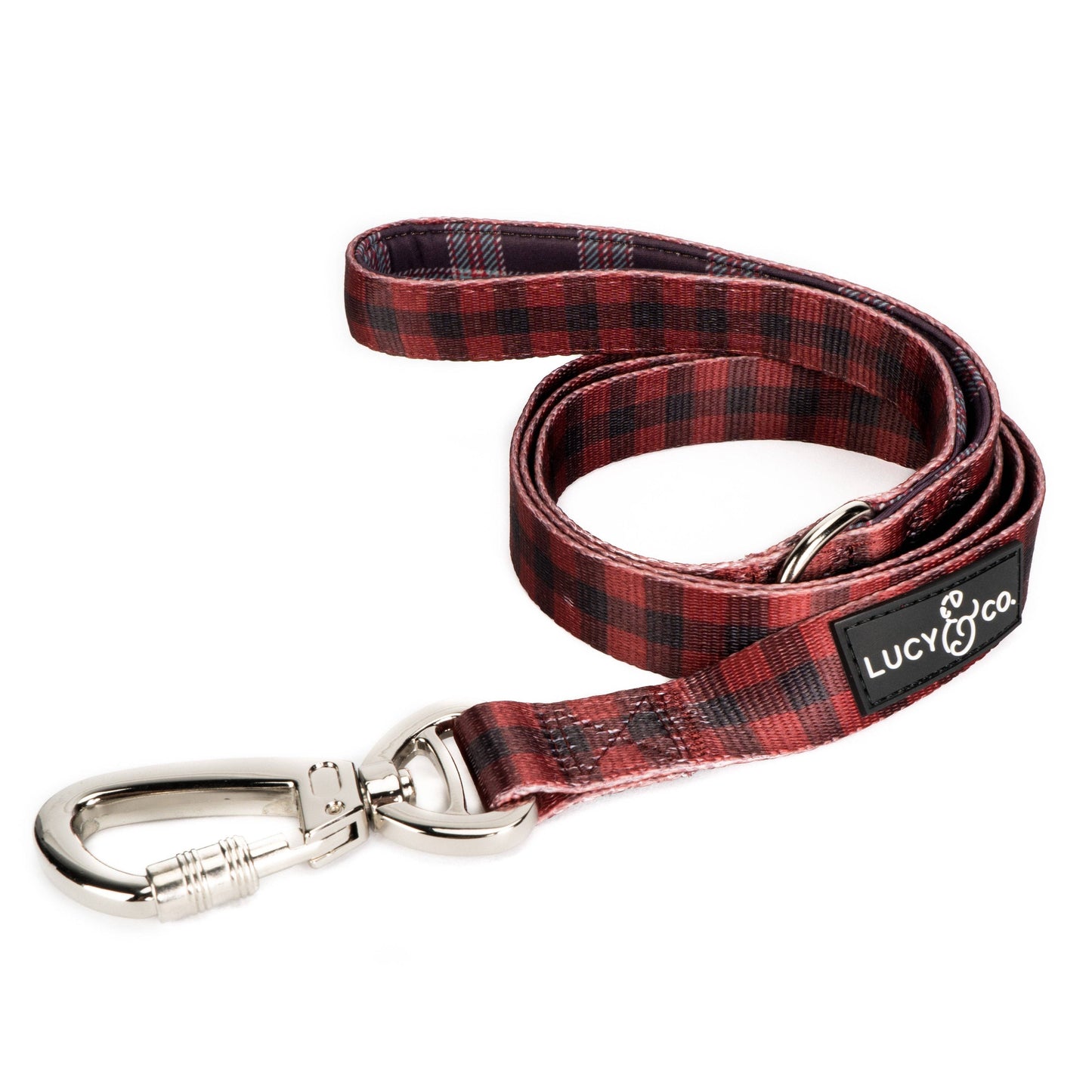 Lucy & Co. The Holly Jolly Plaid Leash