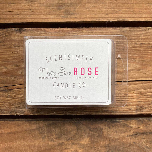 ScentSimple Candle Co. Maine Sea Rose Scented Soy Wax Melts