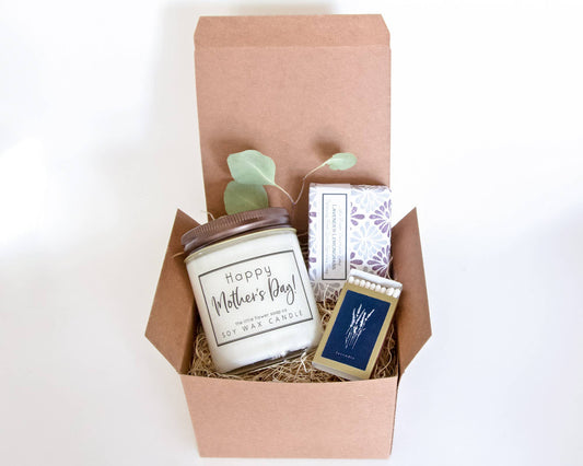 Mother's Day Candle and Soap Gift Set - Gift for Mom