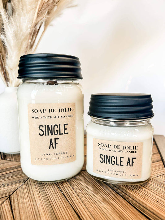 Soap de Jolie Single AF Mason Jar Candles